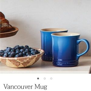 Le Creuset Vancouver Mug set of Two, coffee mug 400 mL, Azure Blue